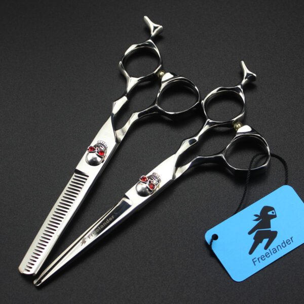 Silver skull Beauty Salon Cutting Tools - Image 3