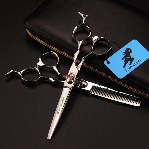 Silver skull Beauty Salon Cutting Tools - Image 2