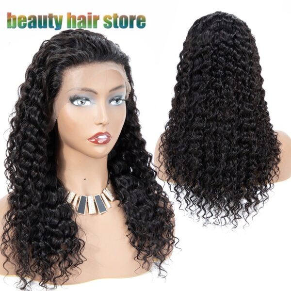 Brazilian Kinky Curly Lace Front Human Hair Wigs - Image 3